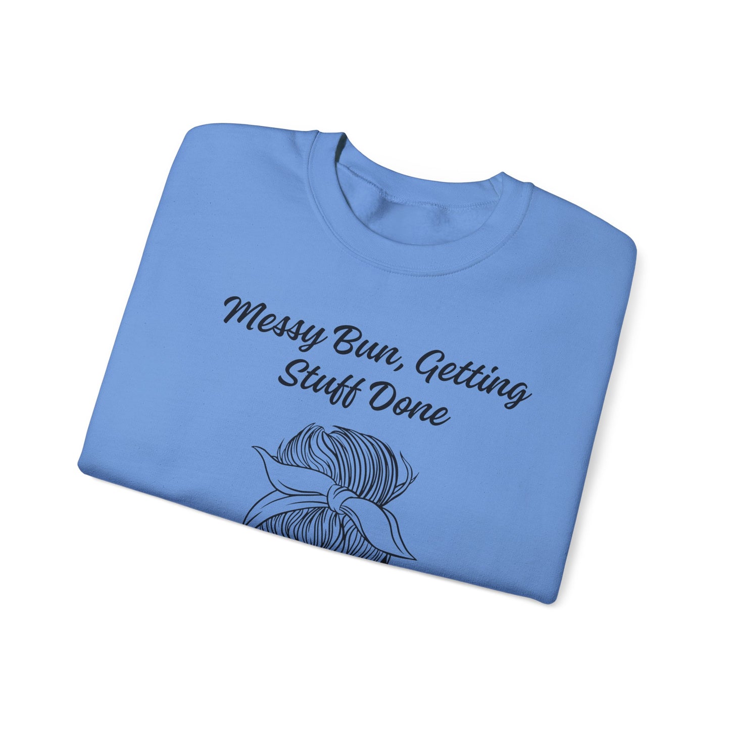 Messy Bun Mom Life Crewneck Sweatshirt