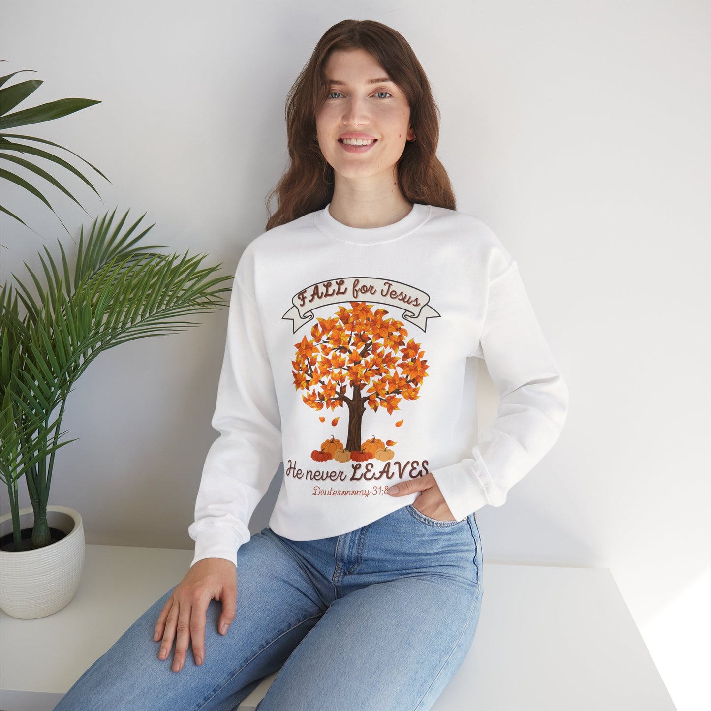 Fall for Jesus Crewneck Sweatshirt