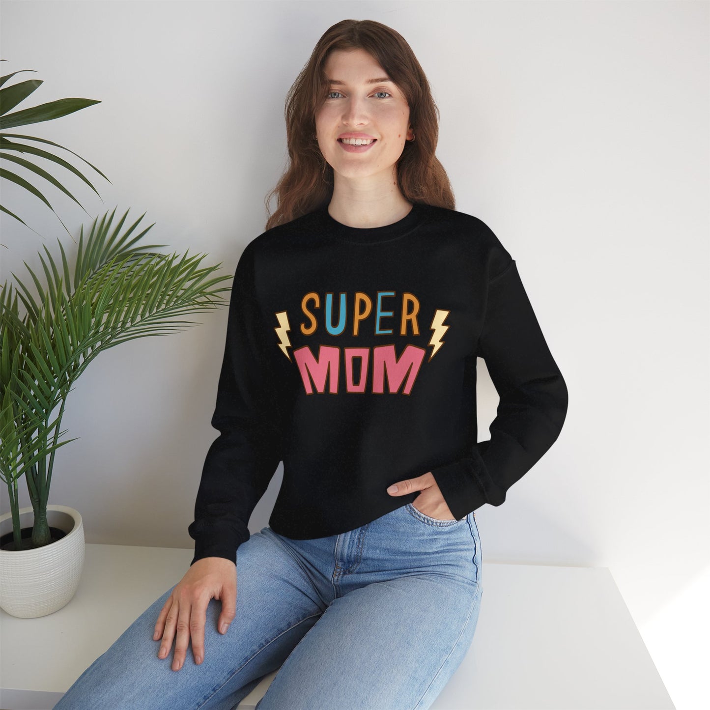 Super Mom Crewneck Sweatshirt