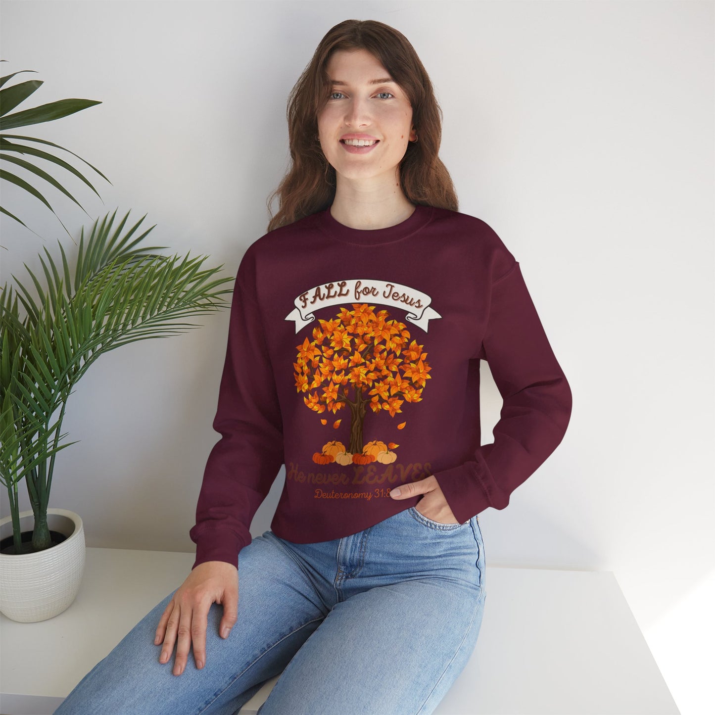 Fall for Jesus Crewneck Sweatshirt