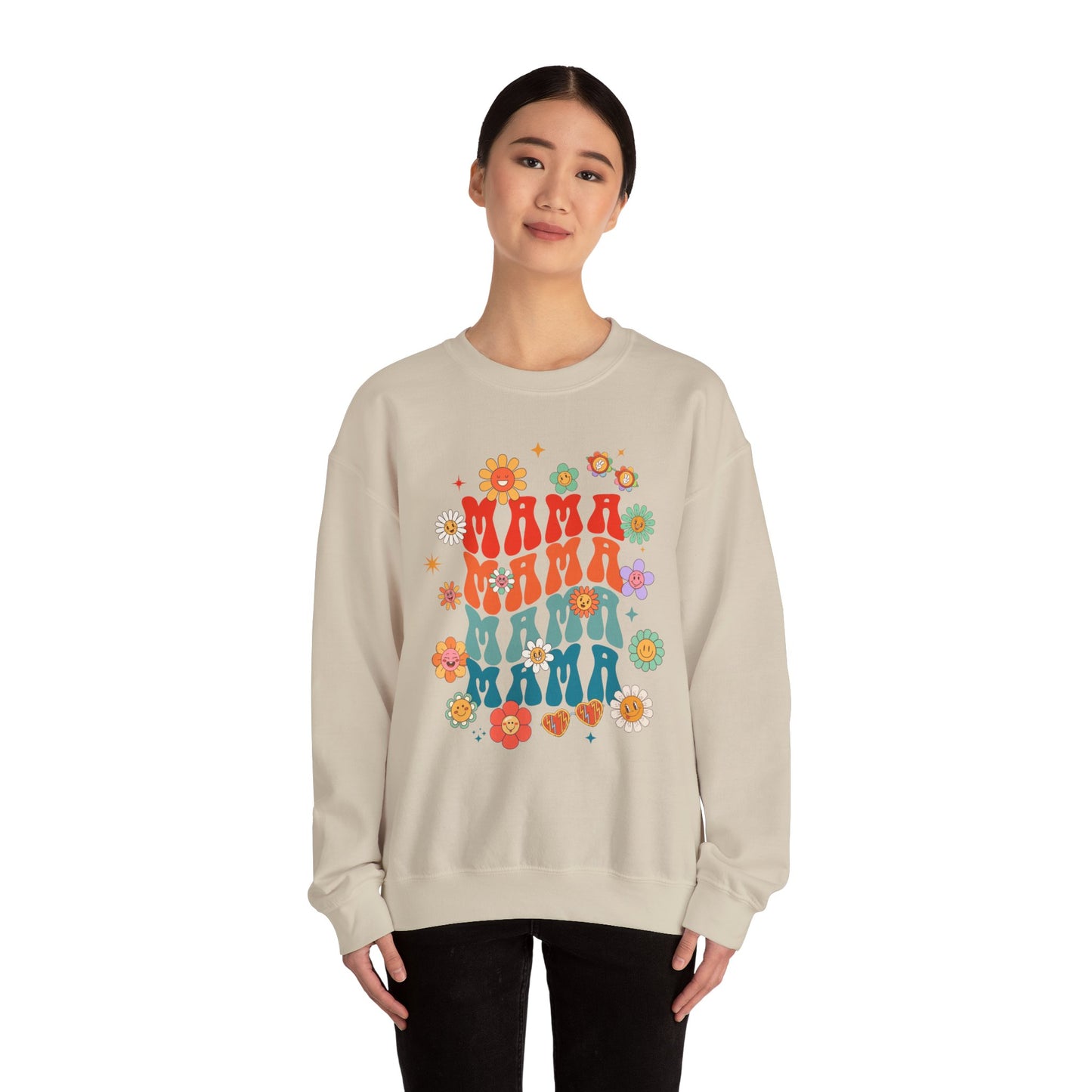Colorful Floral Mama Sweatshirt