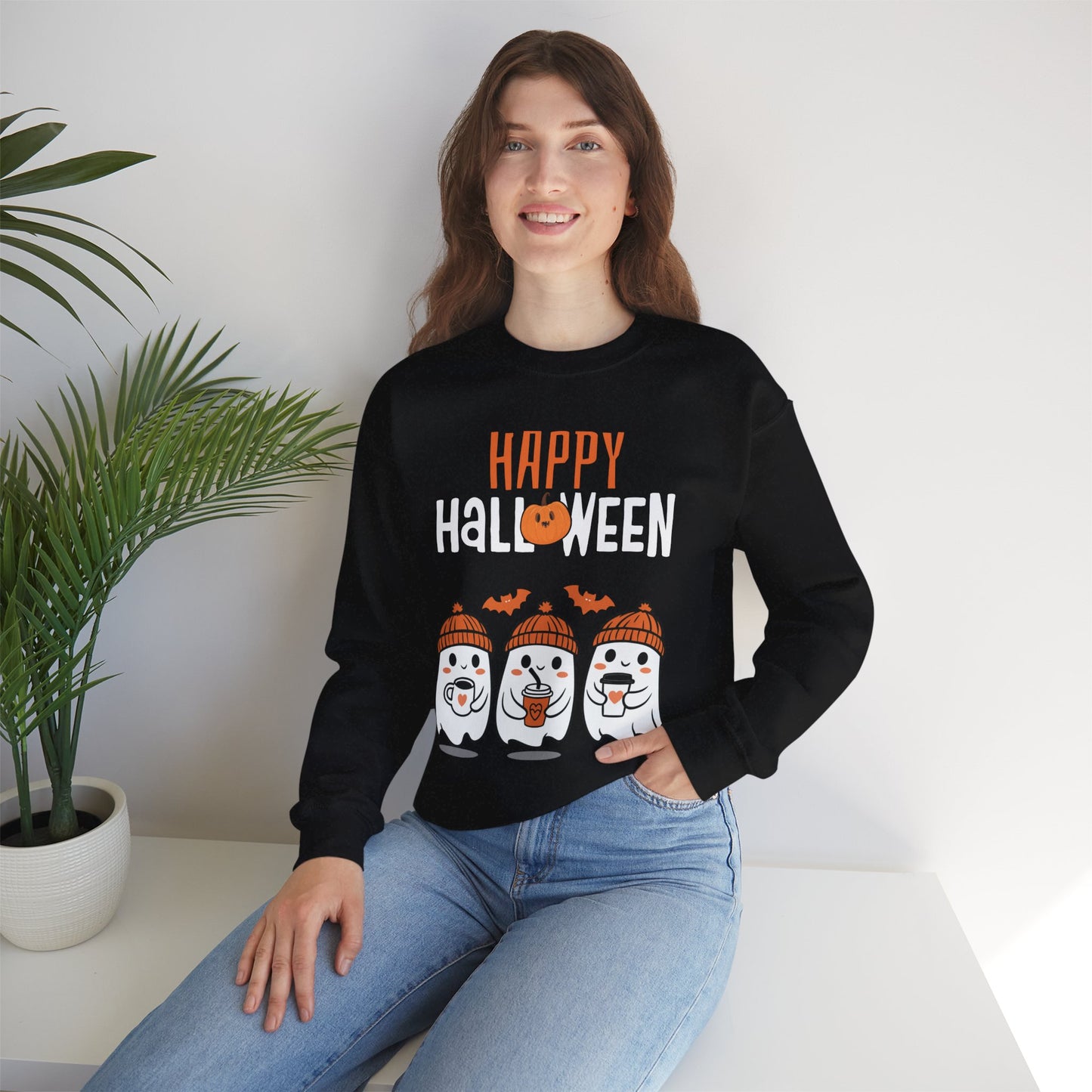Halloween Ghosts Crewneck Sweatshirt