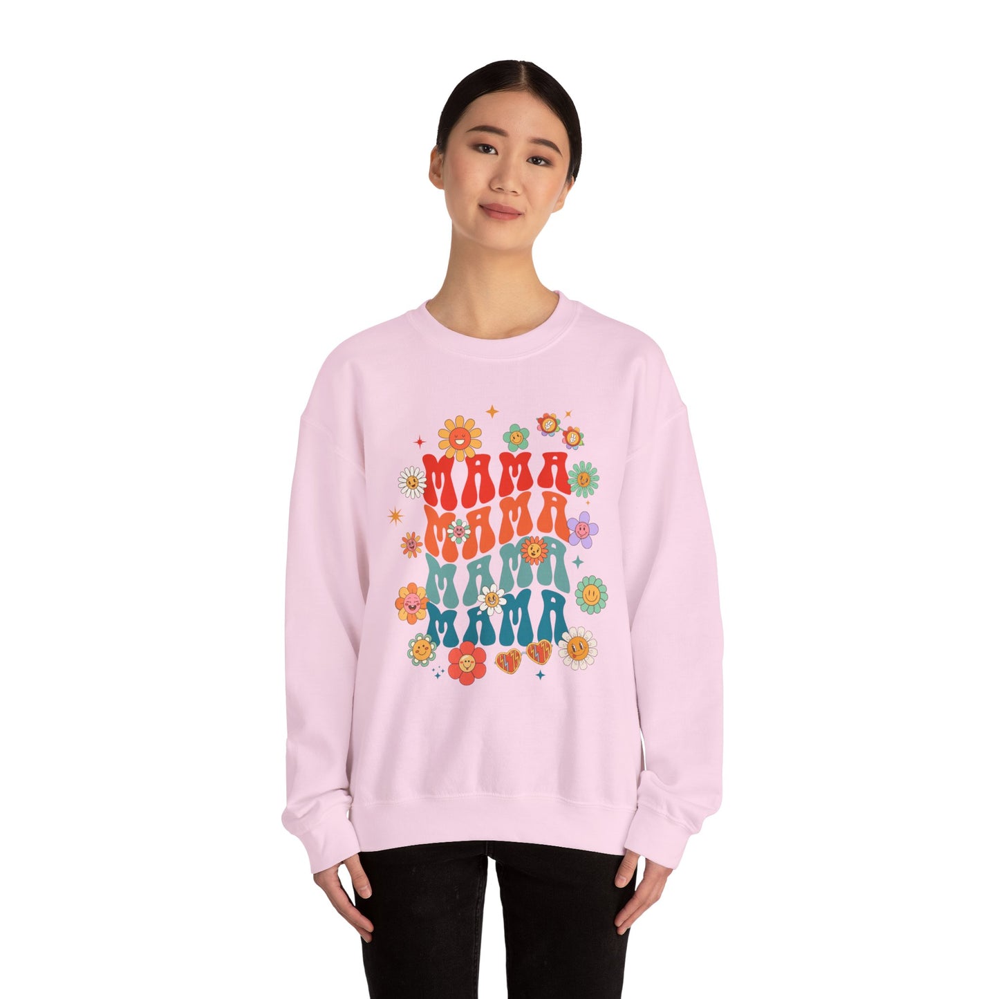 Colorful Floral Mama Sweatshirt