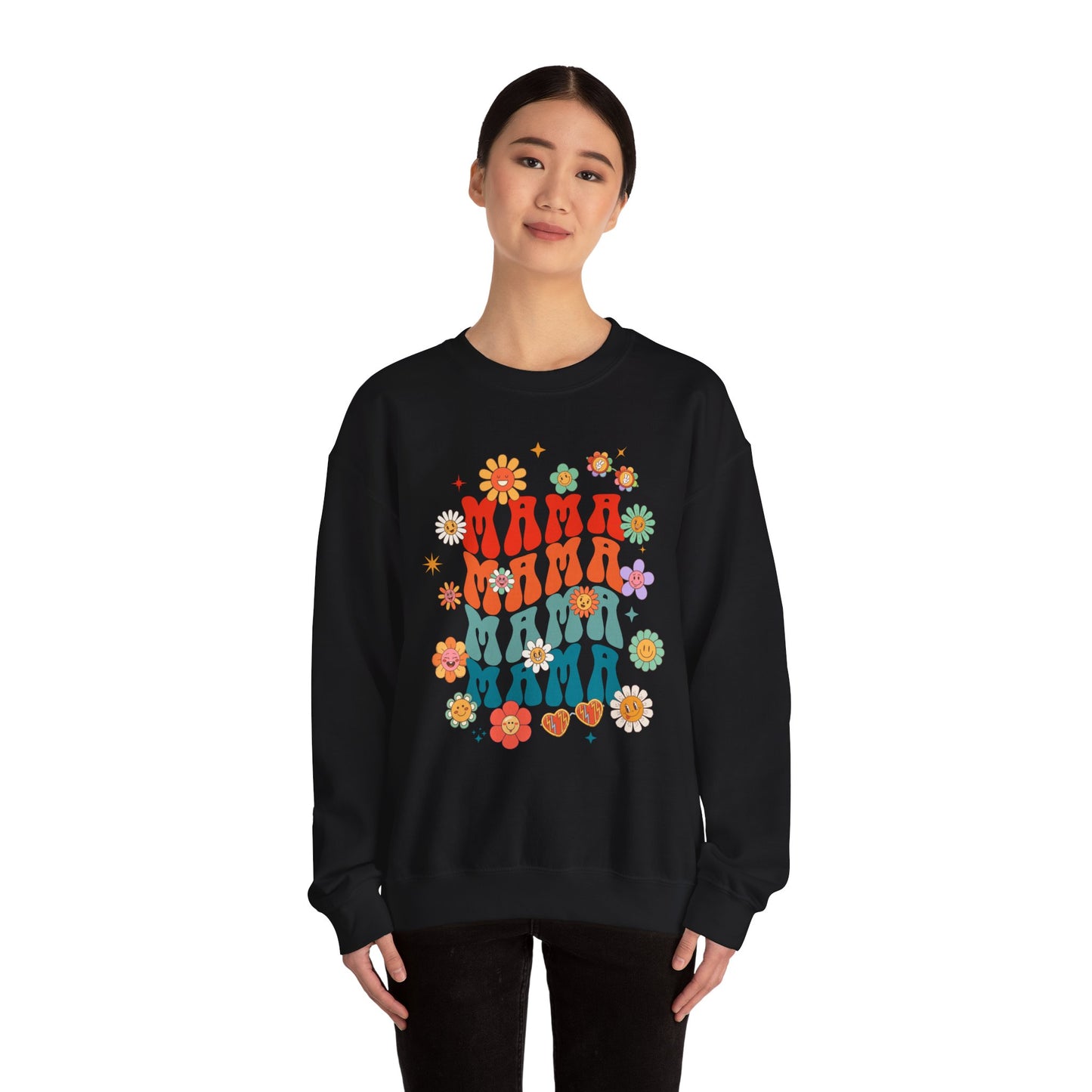 Colorful Floral Mama Sweatshirt
