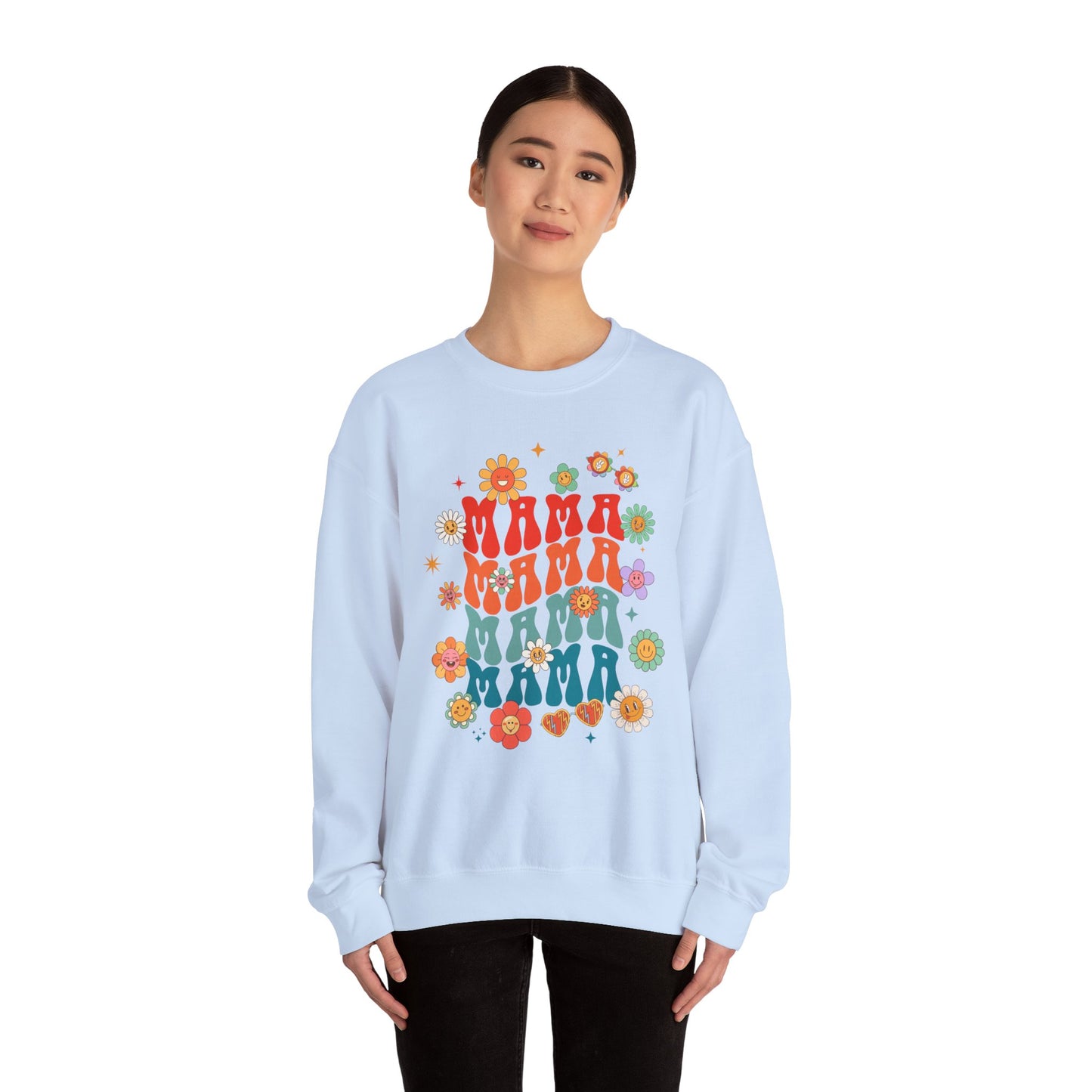 Colorful Floral Mama Sweatshirt