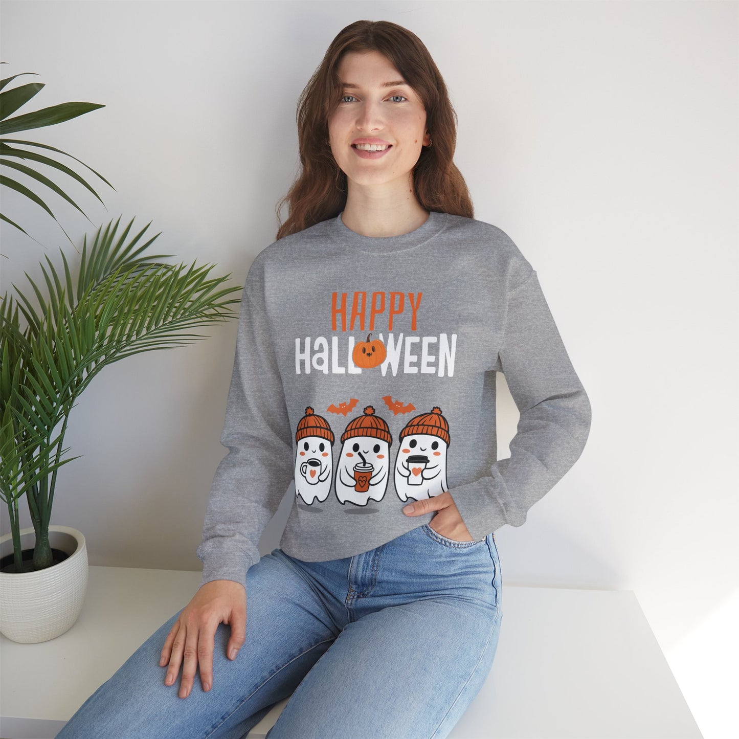 Halloween Ghosts Crewneck Sweatshirt