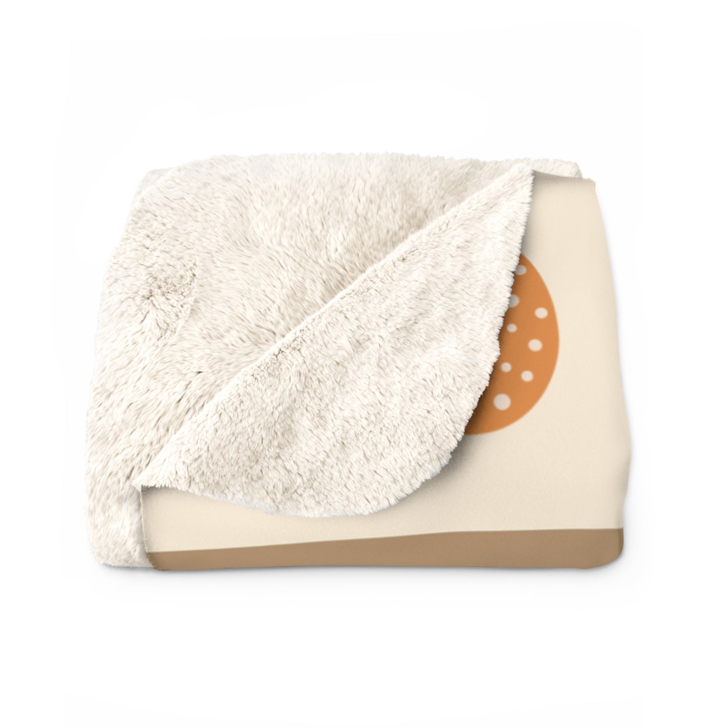 Cozy Pumpkin Sherpa Fleece Blanket