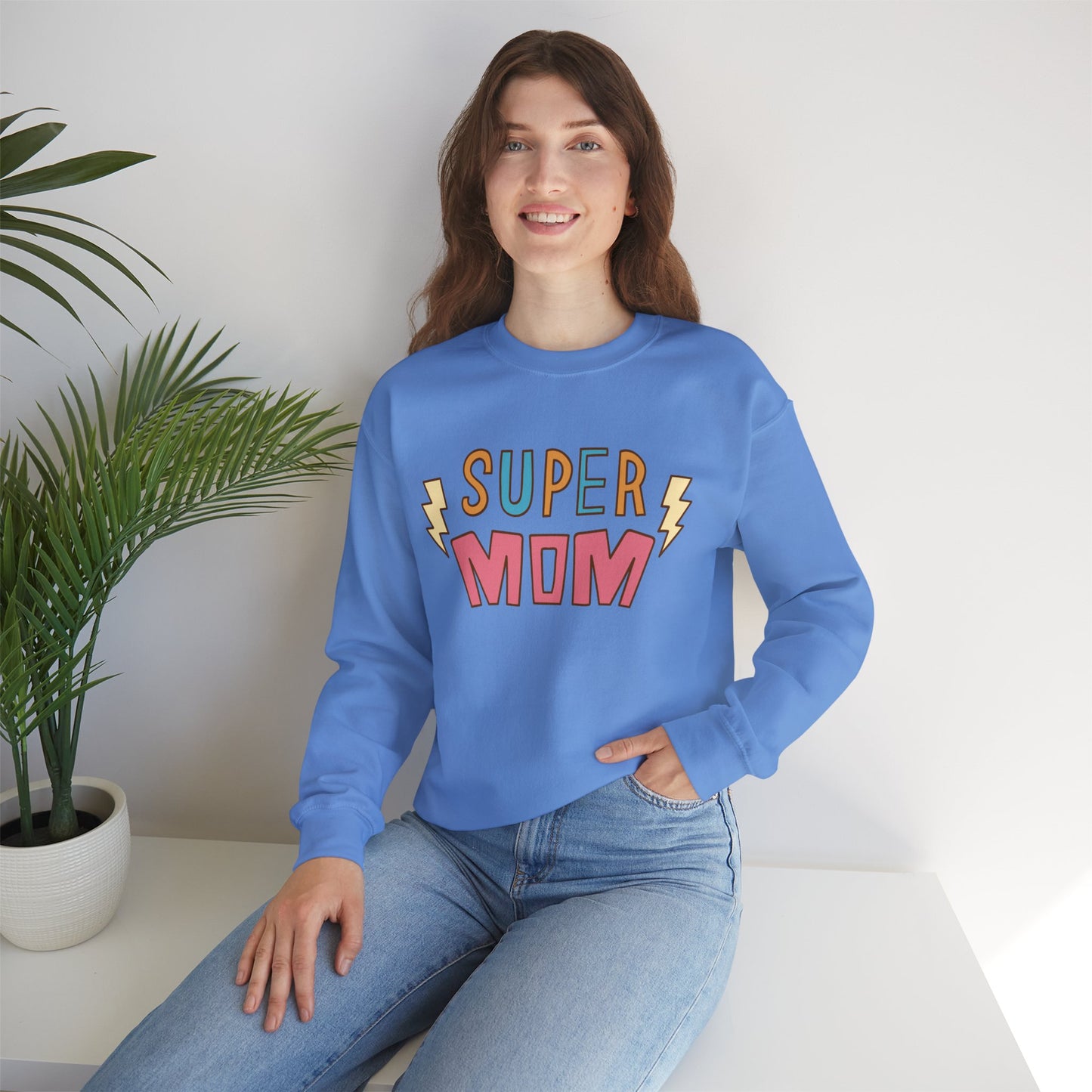 Super Mom Crewneck Sweatshirt
