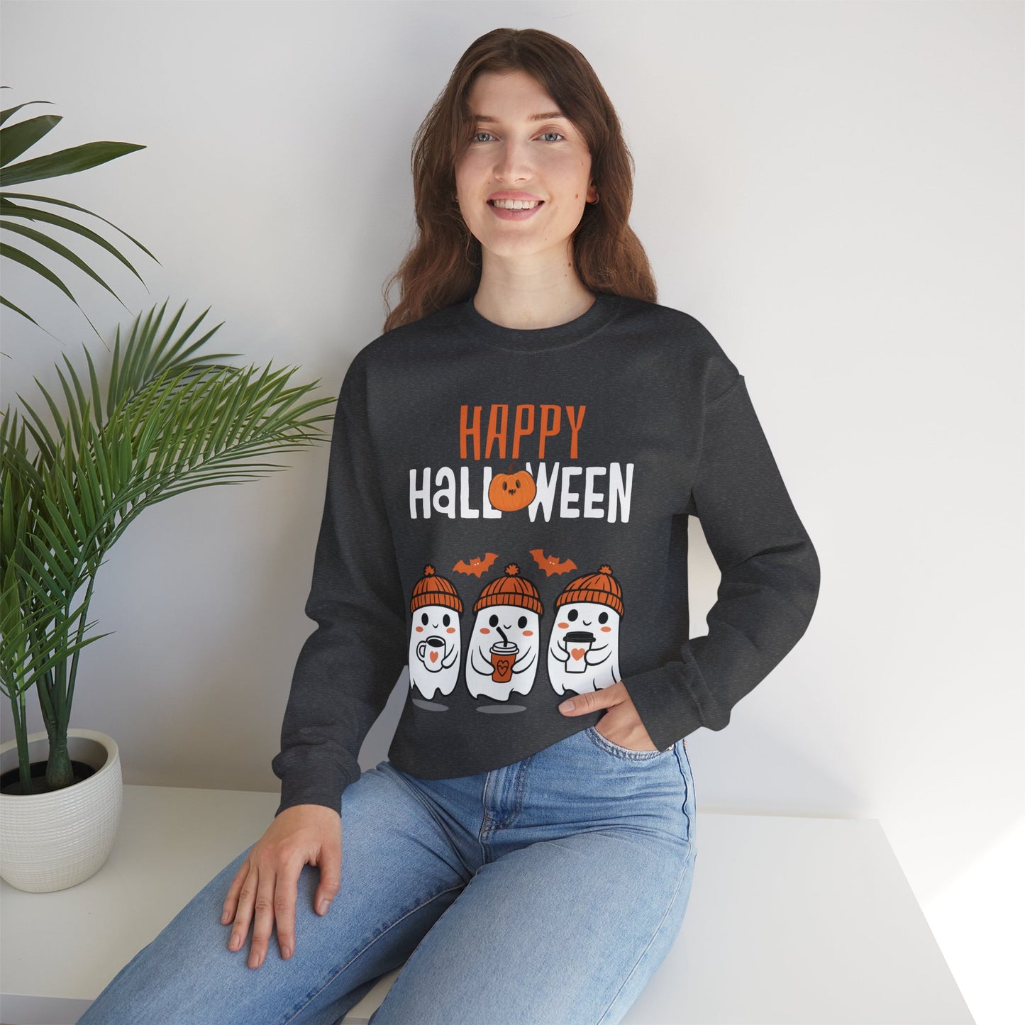 Halloween Ghosts Crewneck Sweatshirt