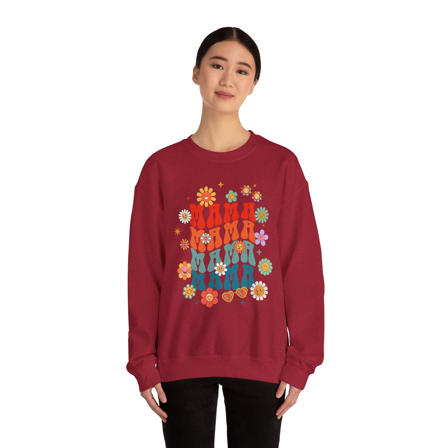 Colorful Floral Mama Sweatshirt