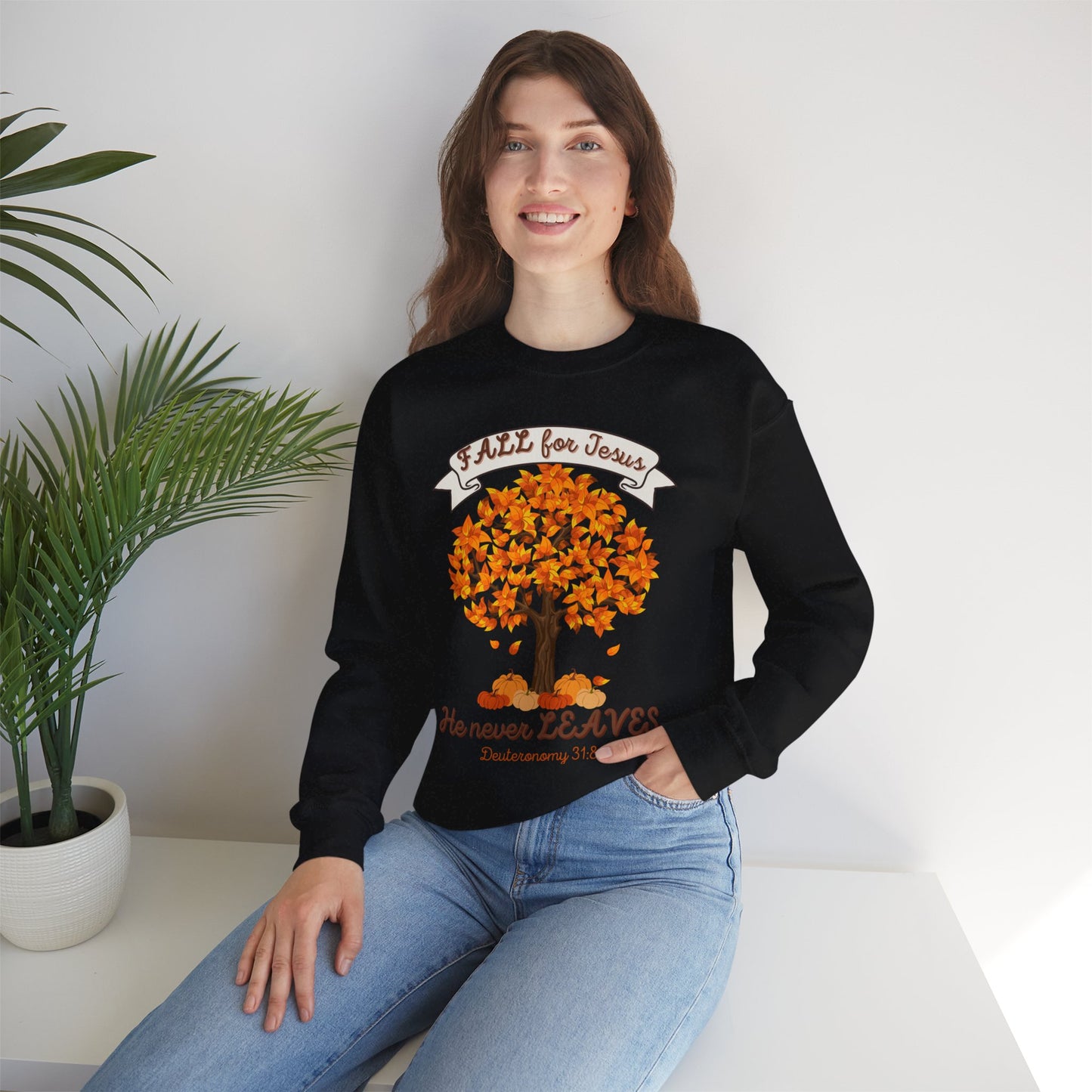 Fall for Jesus Crewneck Sweatshirt