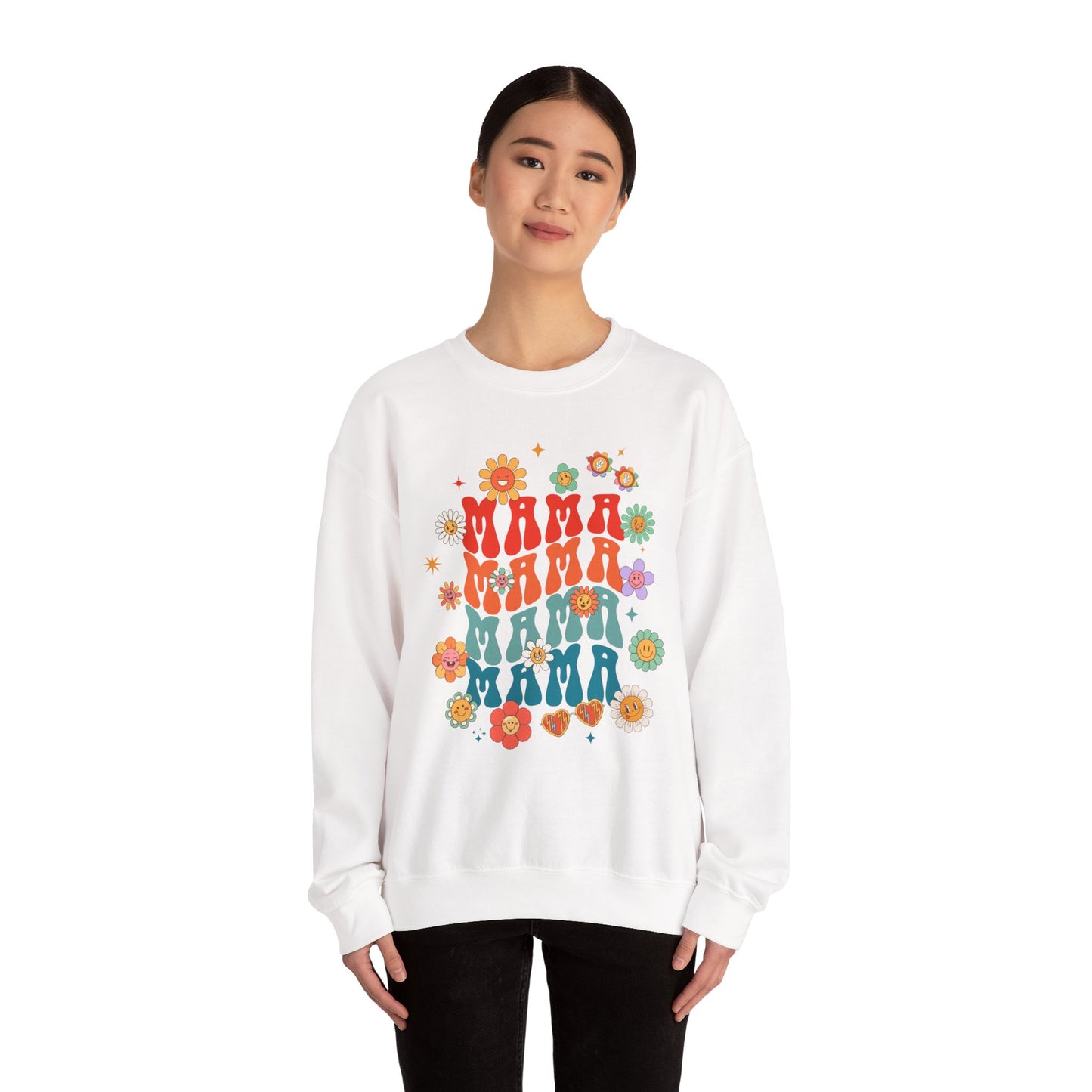 Colorful Floral Mama Sweatshirt