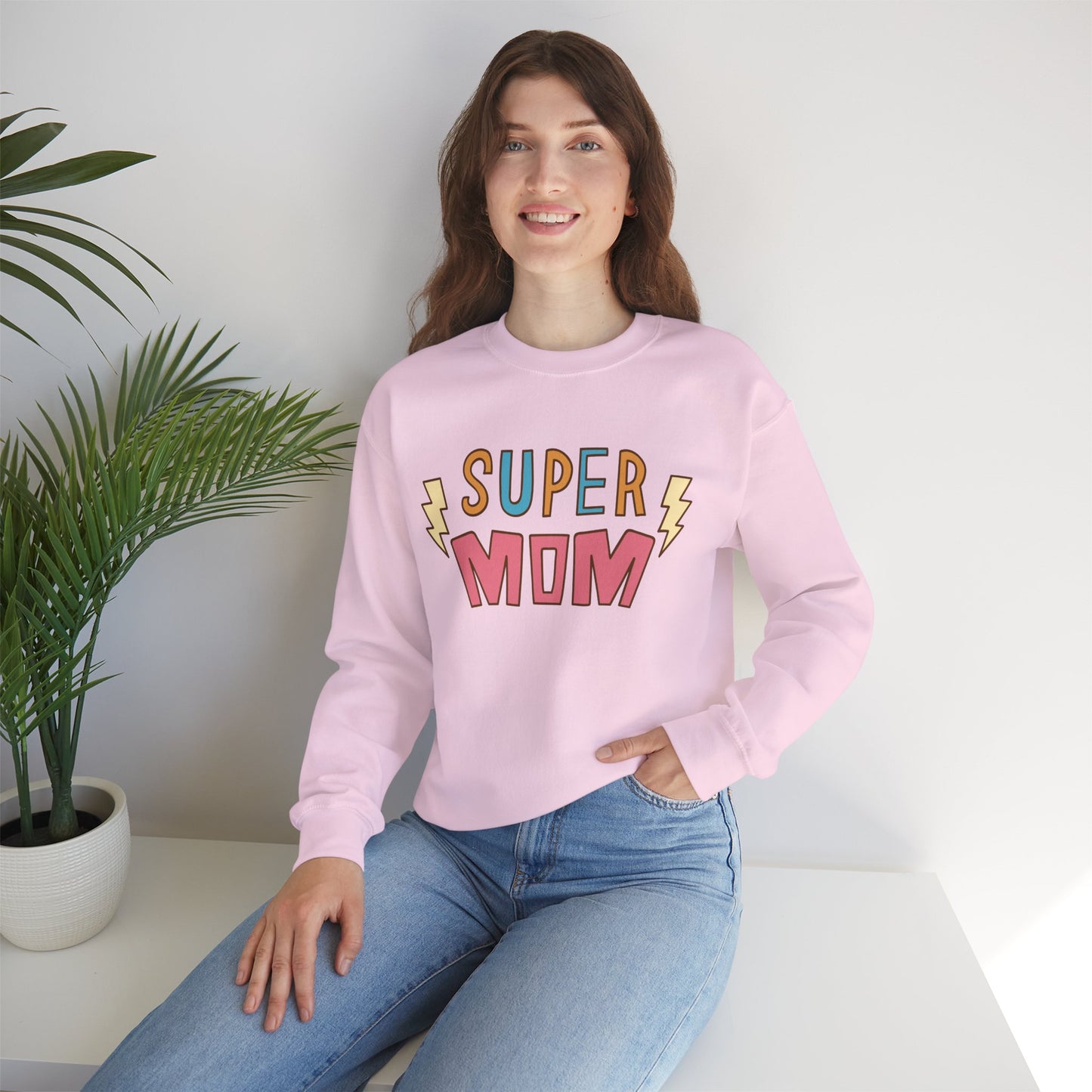 Super Mom Crewneck Sweatshirt