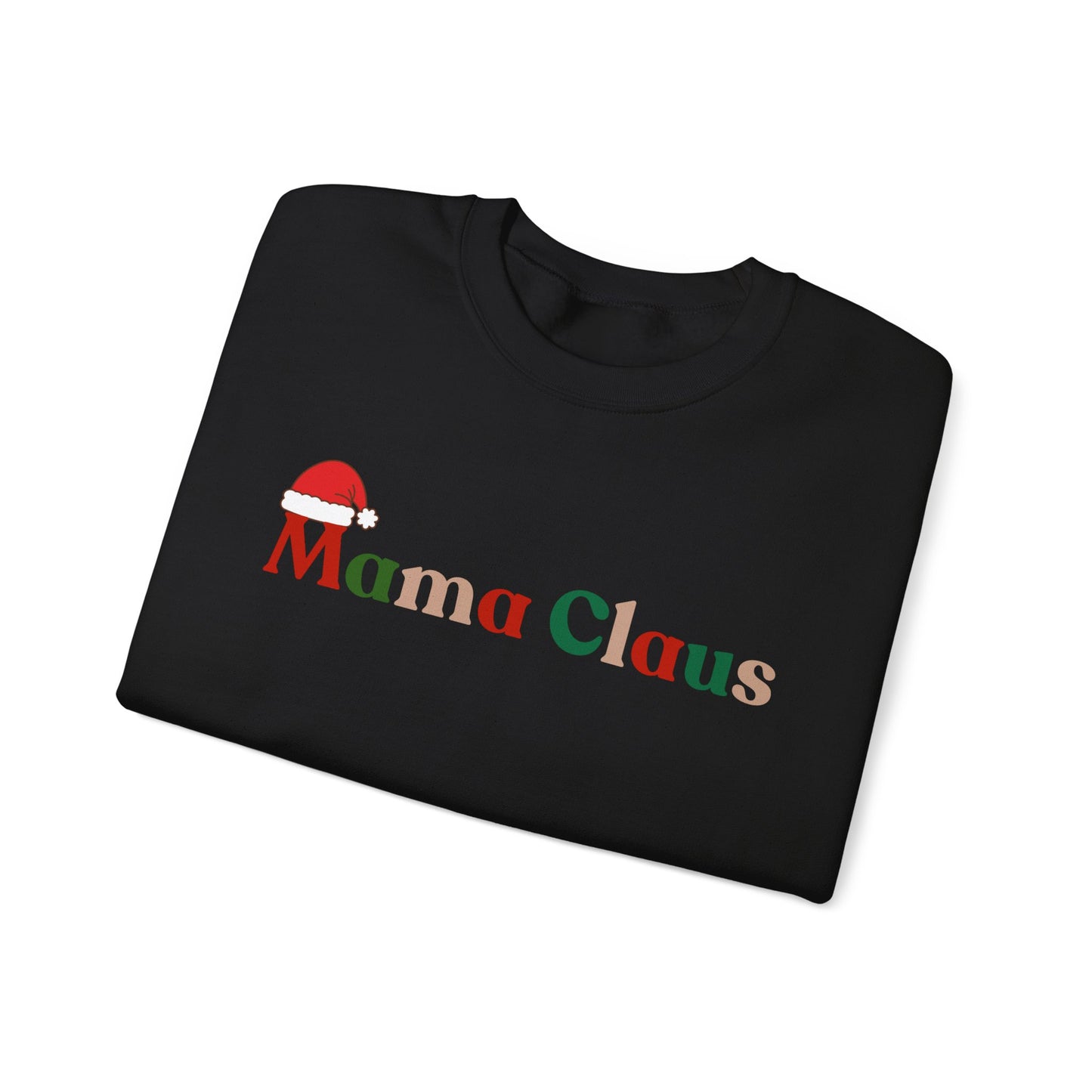 Mama Claus Sweatshirt - Christmas Holiday Crewneck for Moms