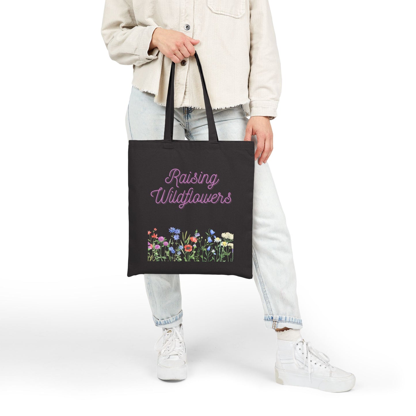 Floral Cotton Tote Bag