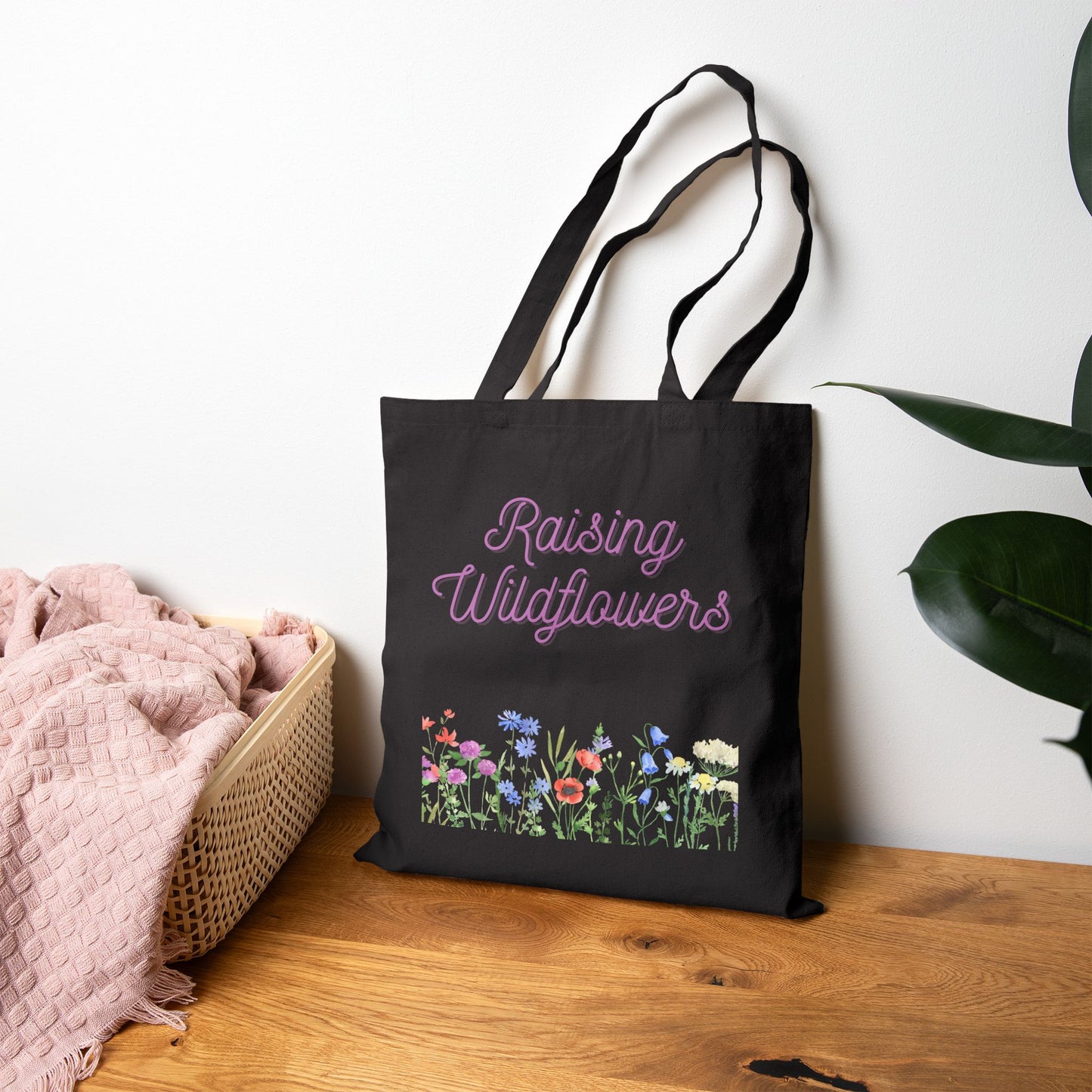 Floral Cotton Tote Bag