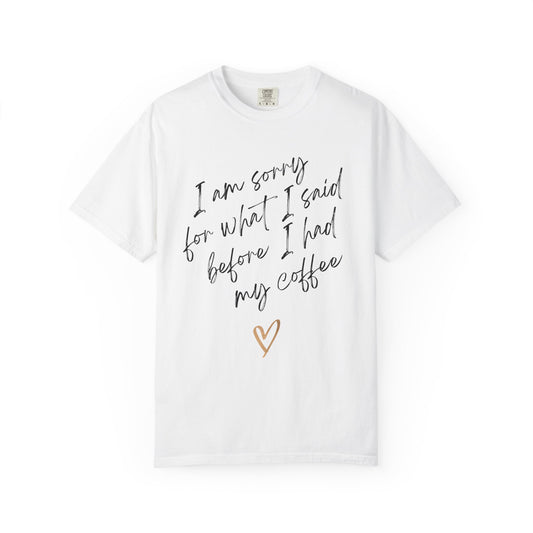 Coffee Lover's Humorous T-Shirt