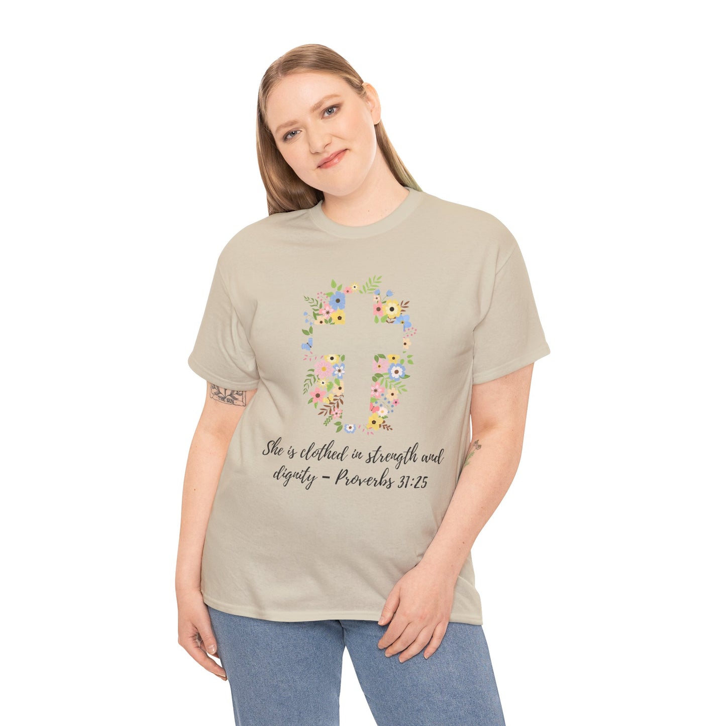 Faith-Inspired Floral Tee