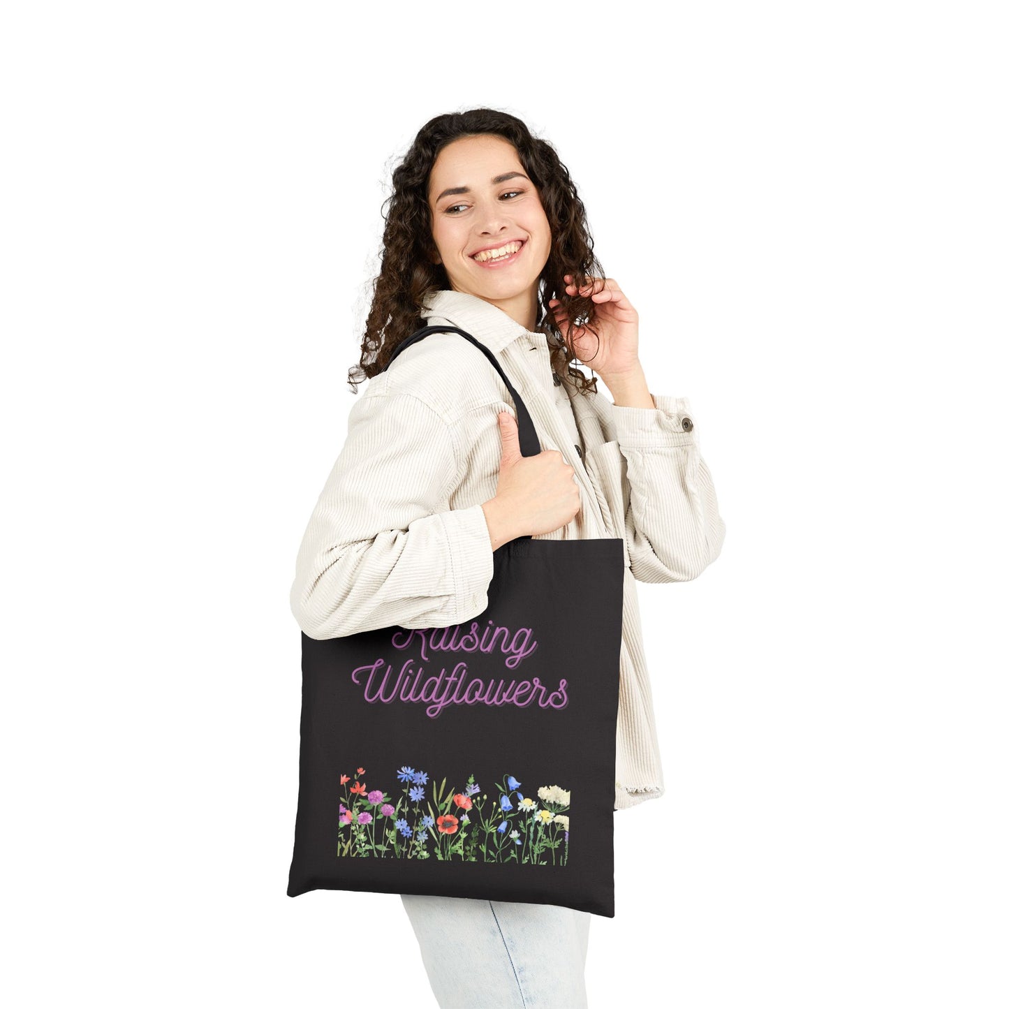 Floral Cotton Tote Bag