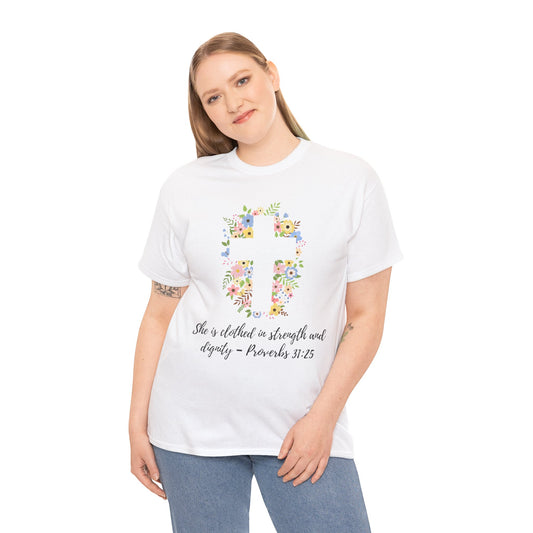 Faith-Inspired Floral Tee