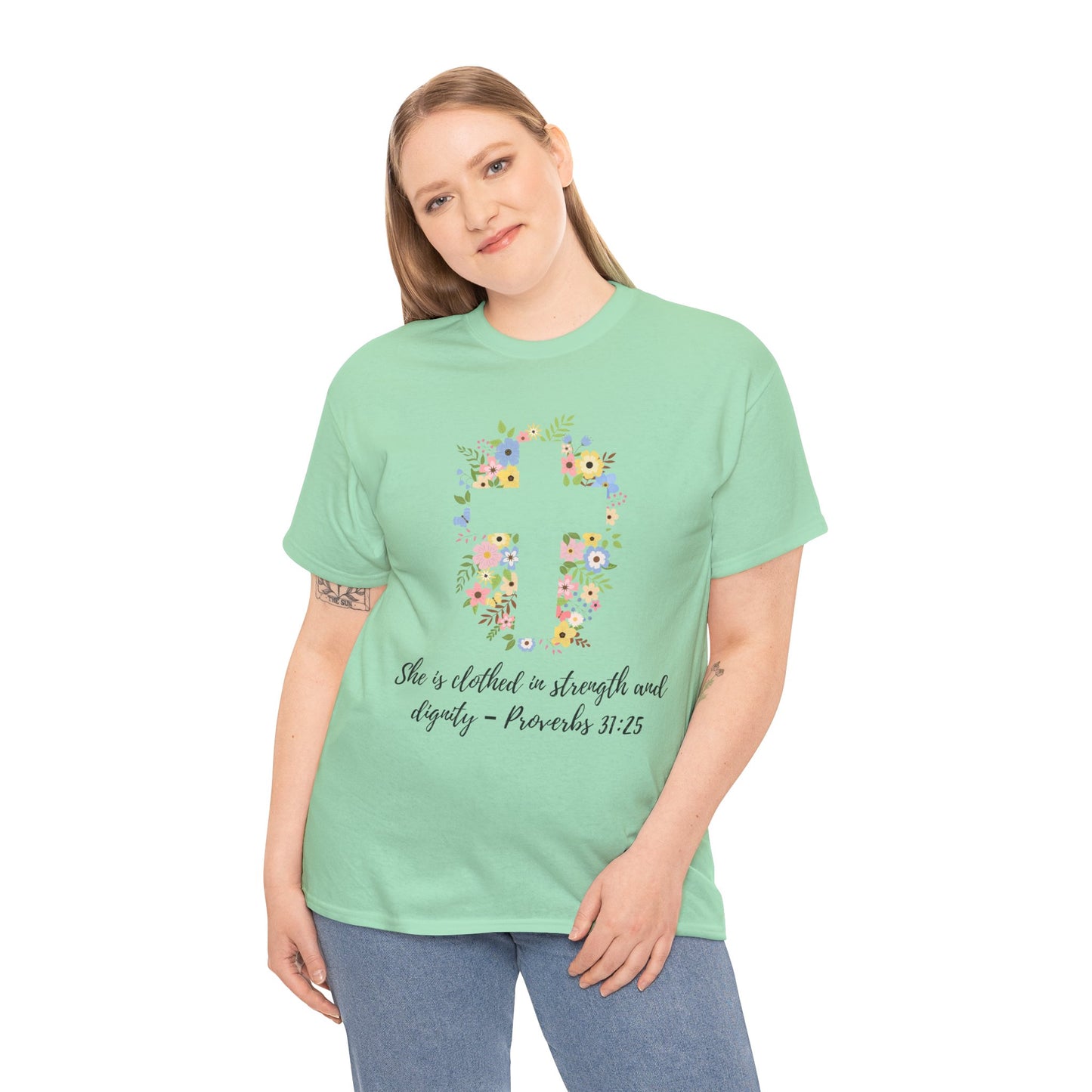 Faith-Inspired Floral Tee