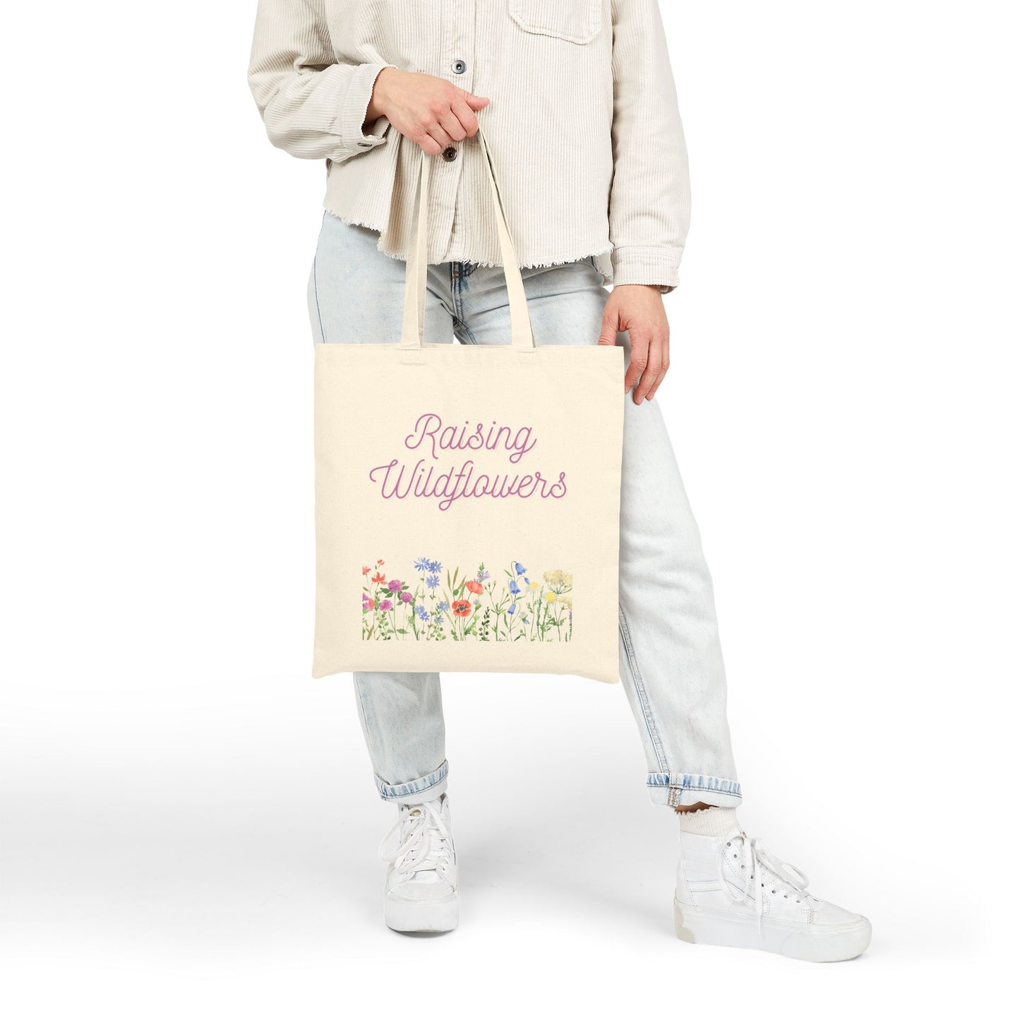 Floral Cotton Tote Bag