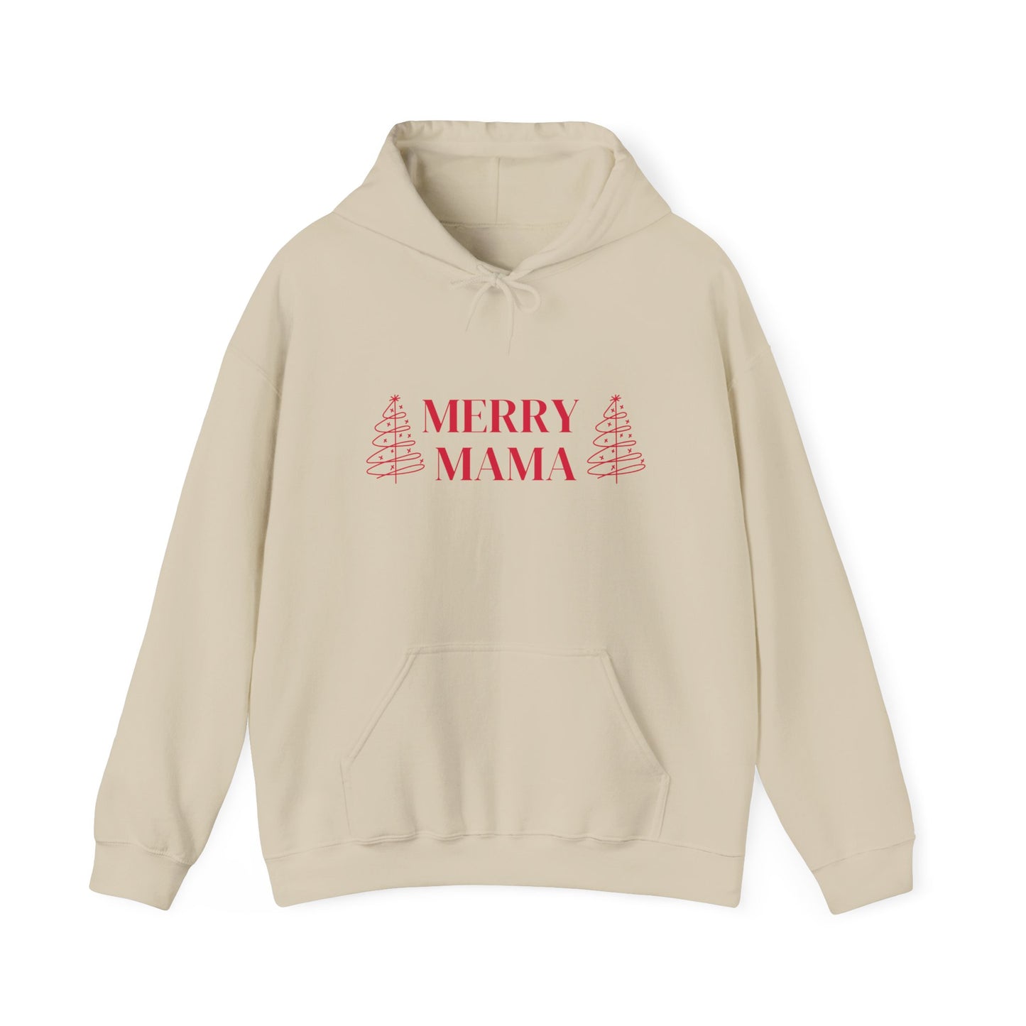 Merry Mama Hoodie —Holiday Christmas Sweatshirt for Moms