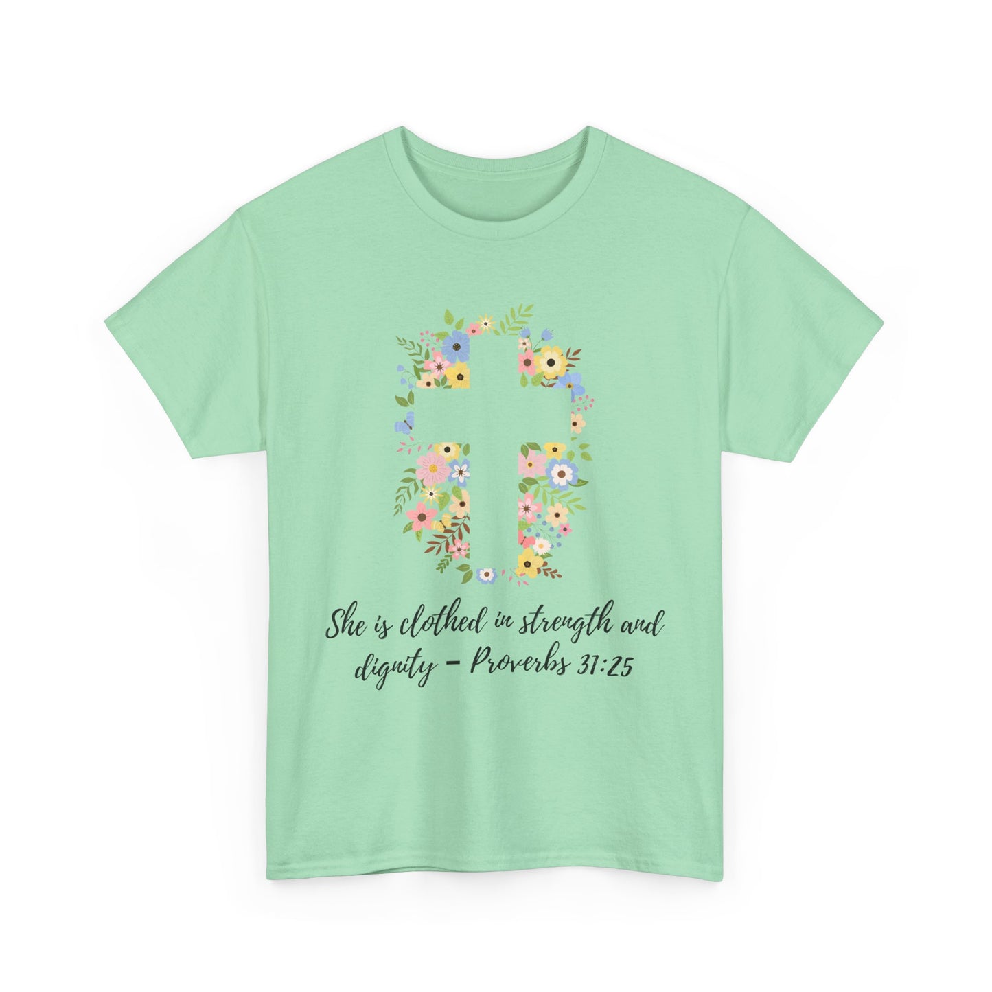 Faith-Inspired Floral Tee