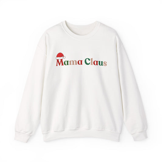 Mama Claus Sweatshirt - Christmas Holiday Crewneck for Moms