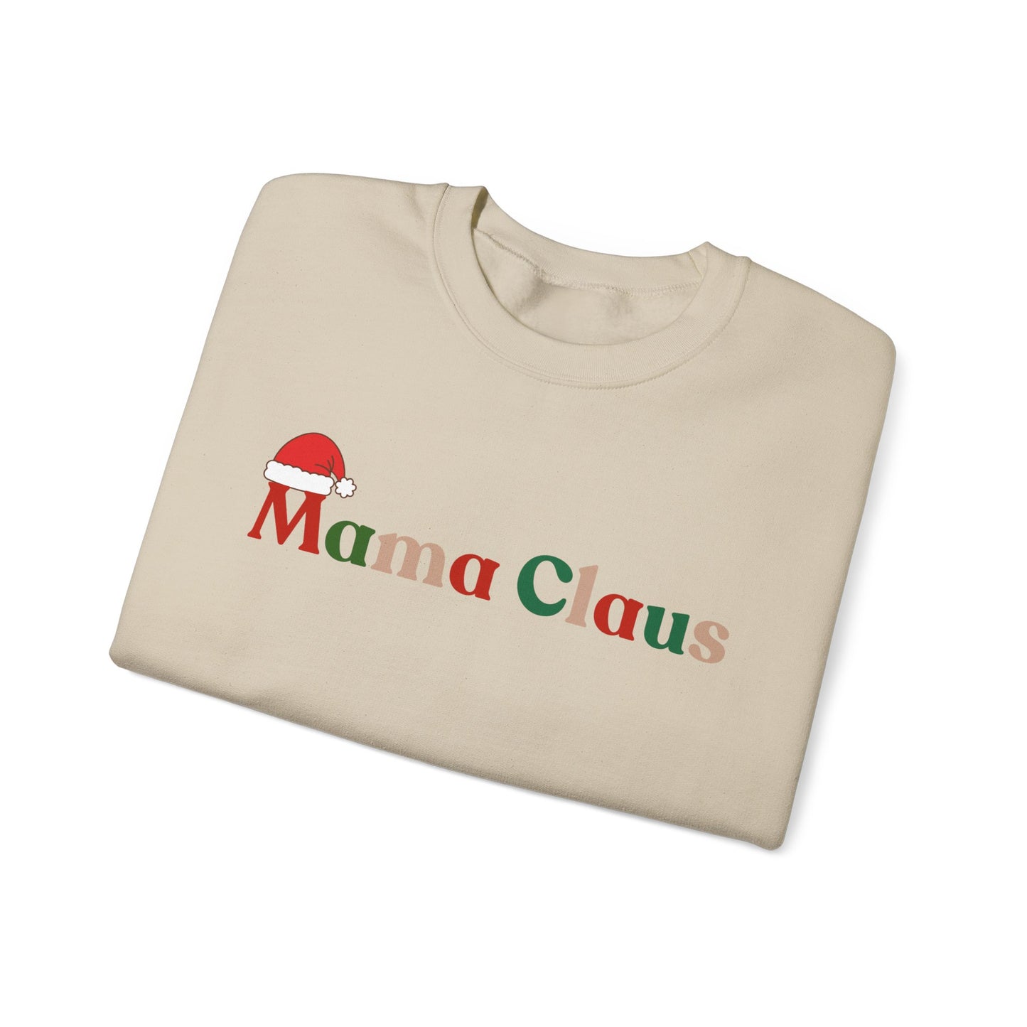 Mama Claus Sweatshirt - Christmas Holiday Crewneck for Moms