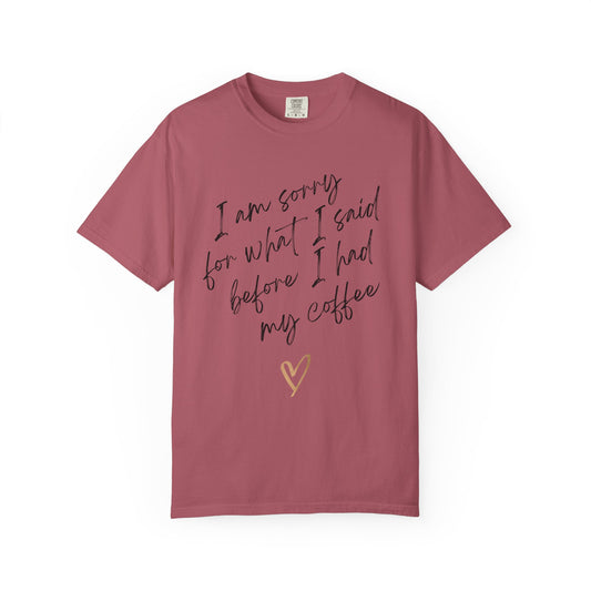 Coffee Lover's Humorous T-Shirt