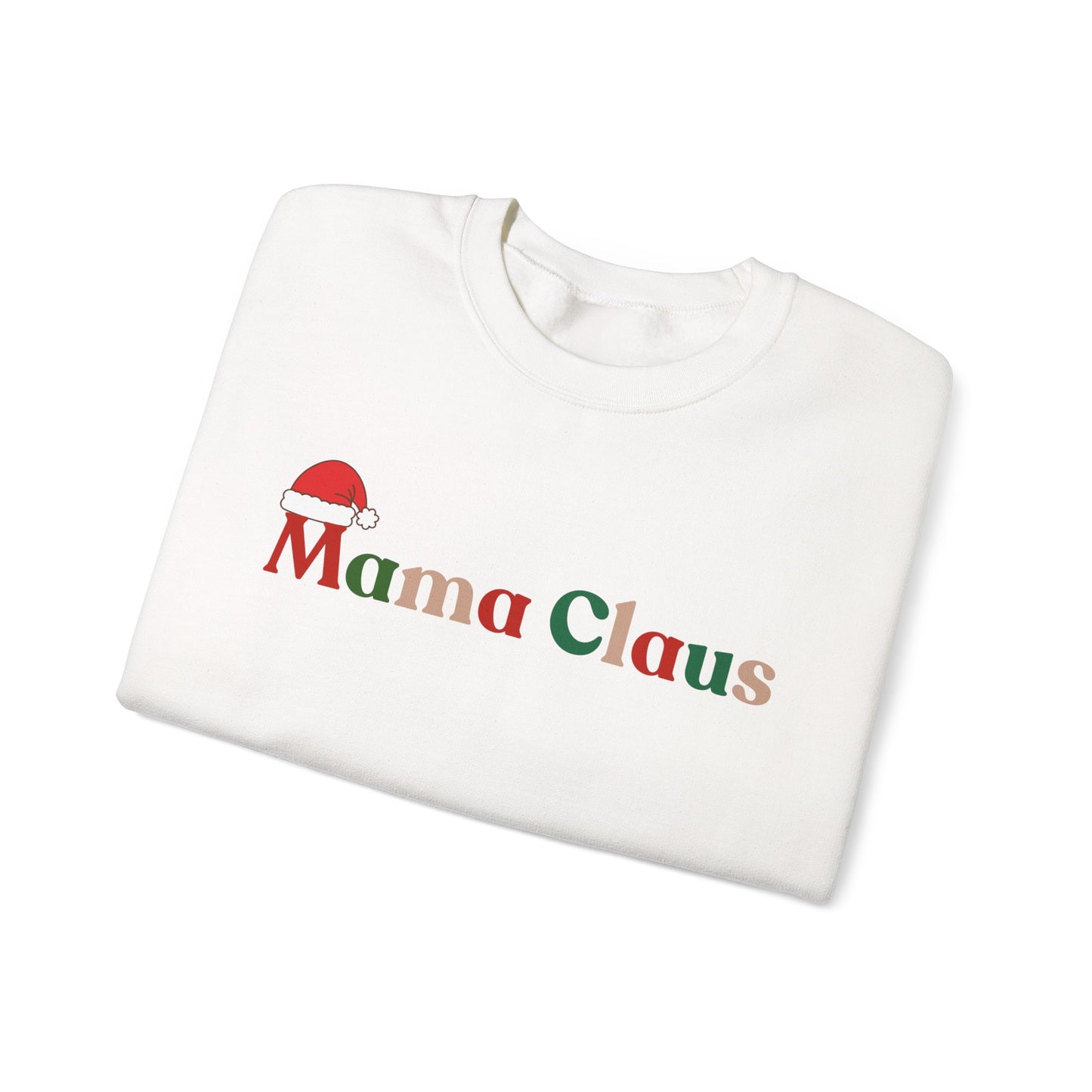 Mama Claus Sweatshirt - Christmas Holiday Crewneck for Moms