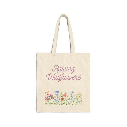 Floral Cotton Tote Bag