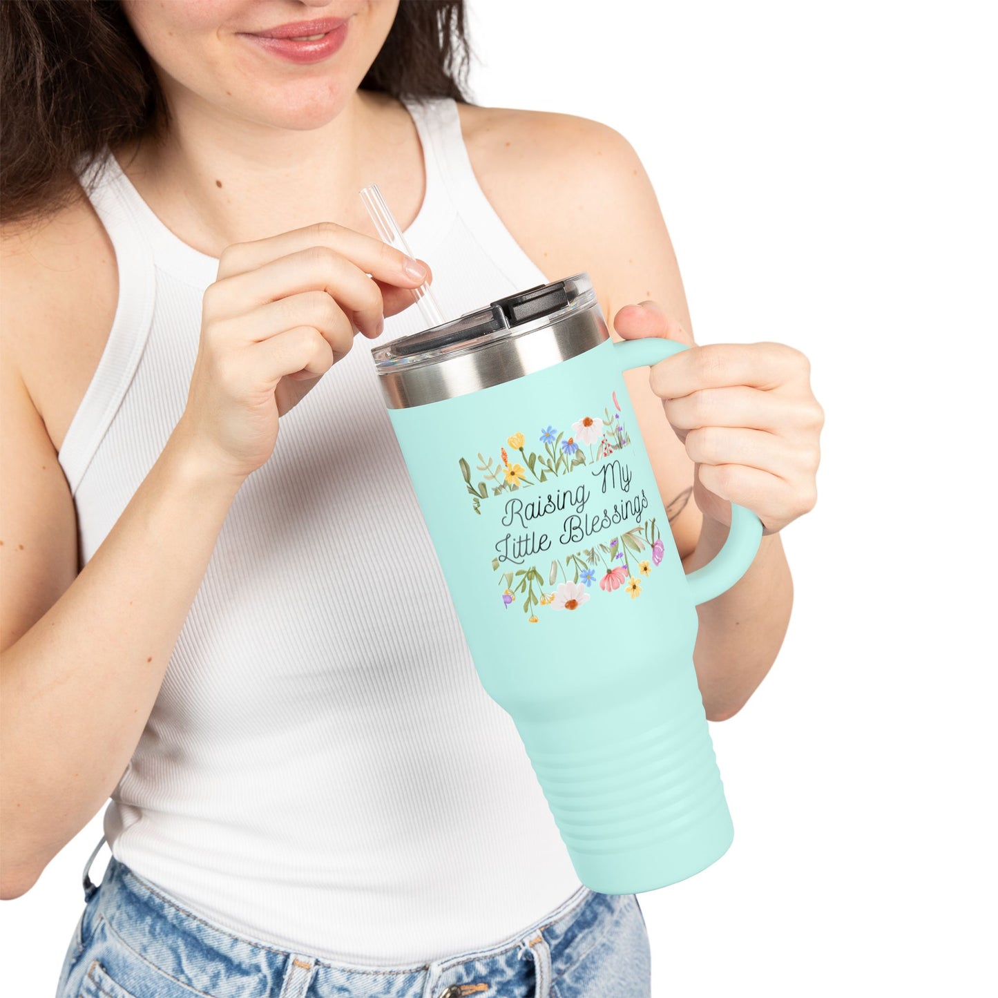 Floral Insulated Travel Mug