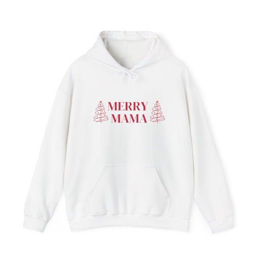 Merry Mama Hoodie —Holiday Christmas Sweatshirt for Moms