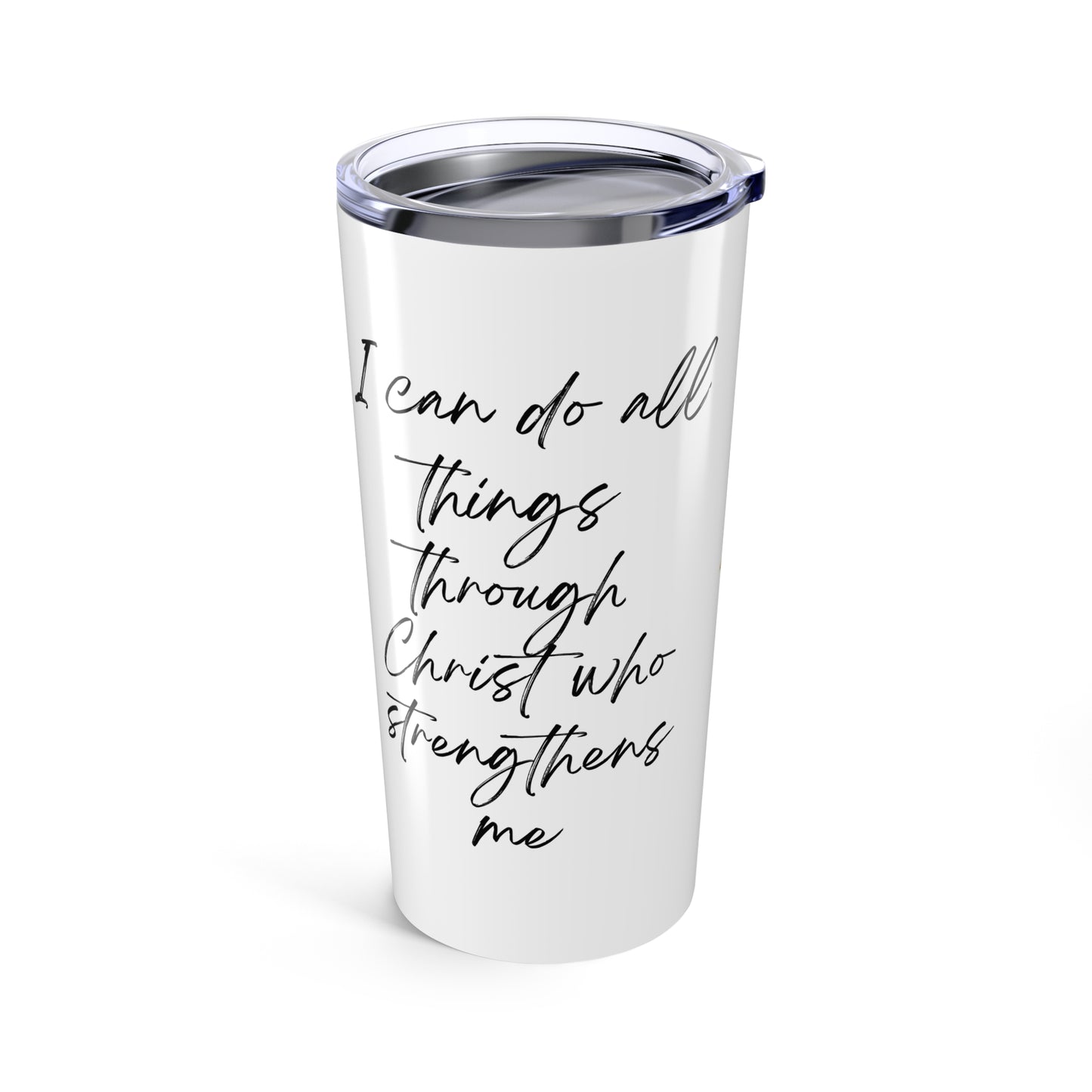 Christian Floral Tumbler