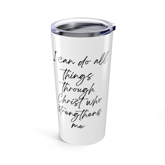 Christian Floral Tumbler