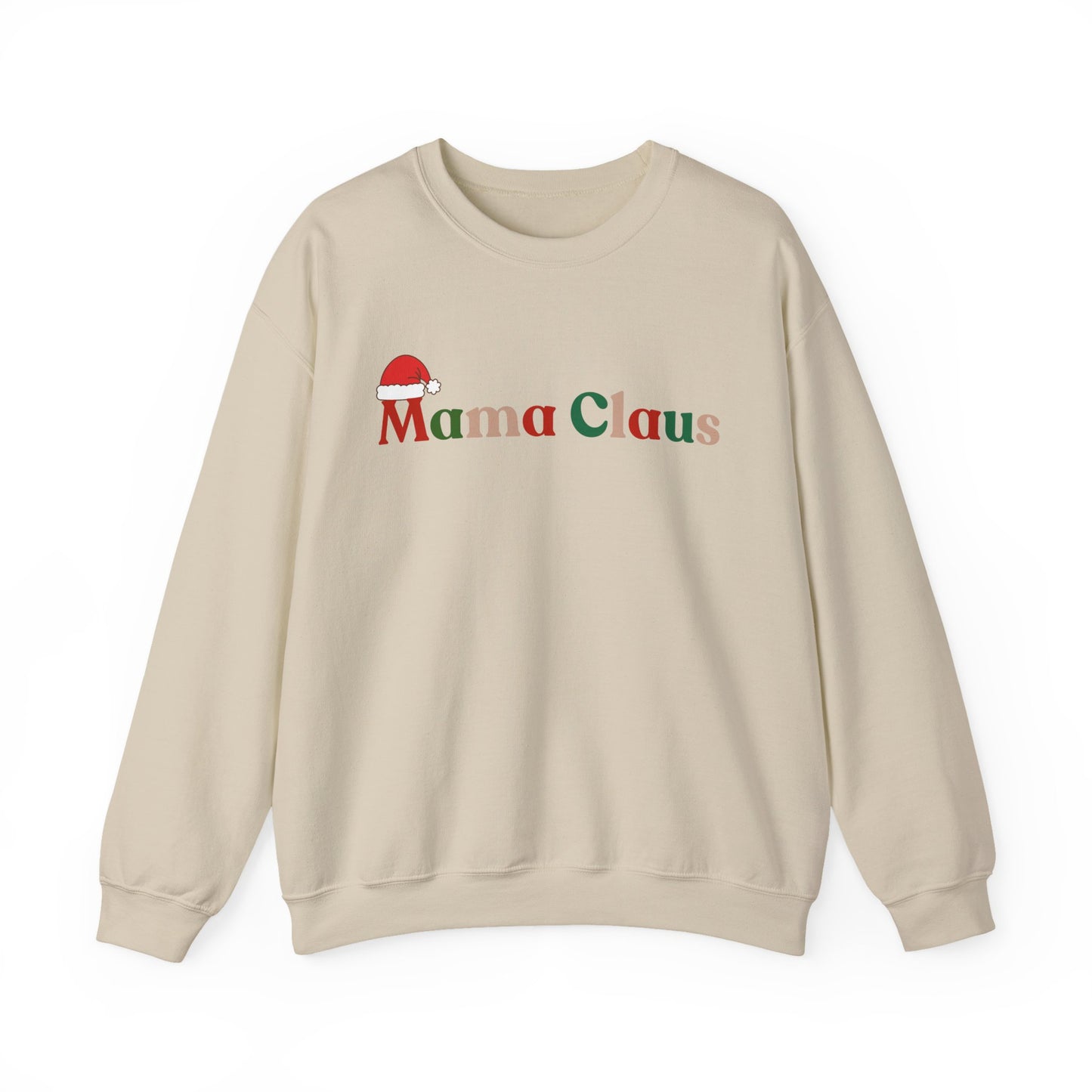 Mama Claus Sweatshirt - Christmas Holiday Crewneck for Moms