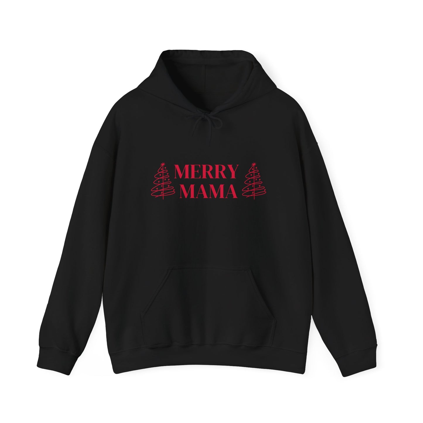 Merry Mama Hoodie —Holiday Christmas Sweatshirt for Moms