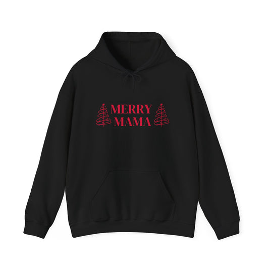 Merry Mama Hoodie —Holiday Christmas Sweatshirt for Moms