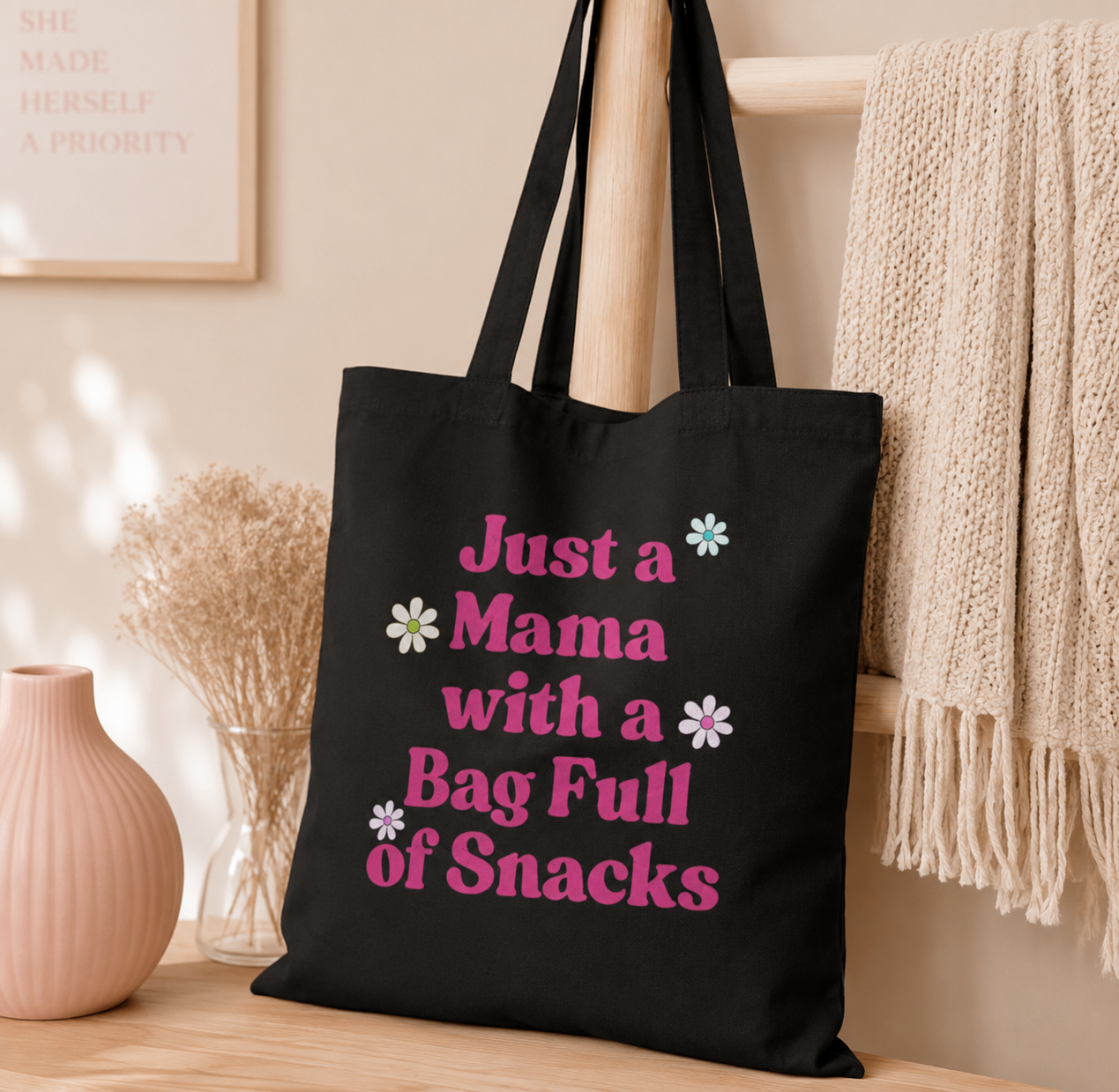 Mama Snack Tote Bag