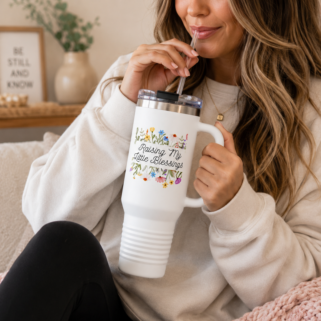Floral Insulated Travel Mug