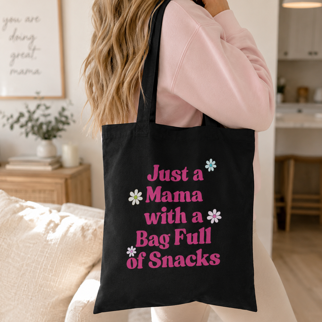 Mama Snack Tote Bag