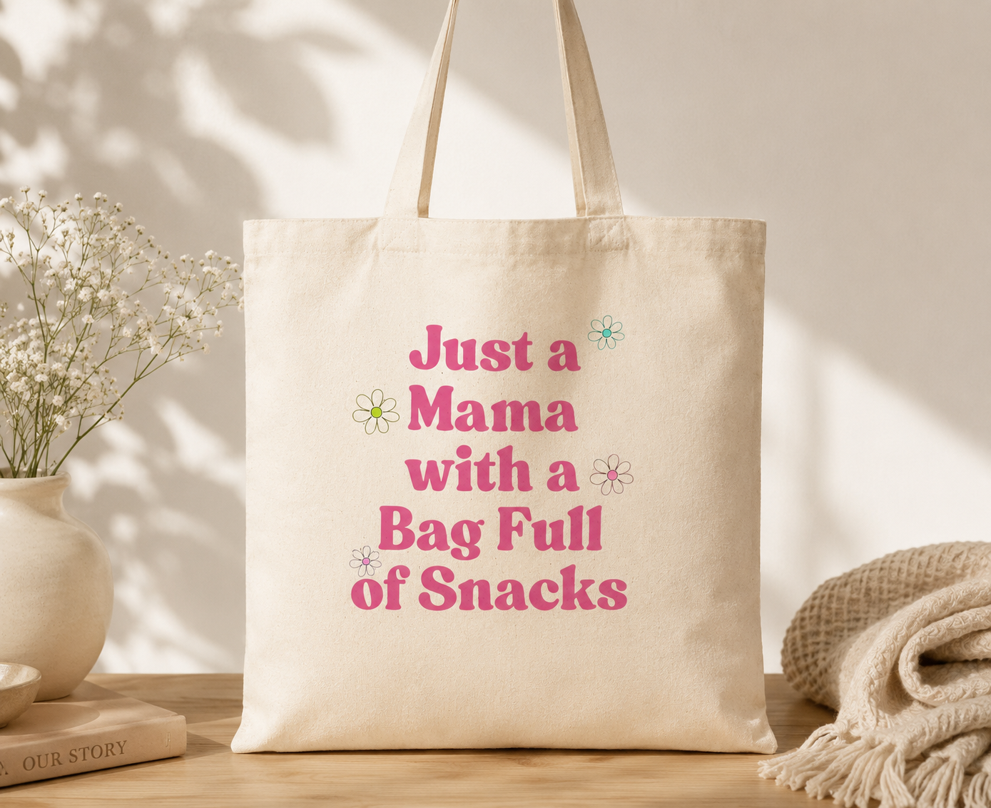 Mama Snack Tote Bag